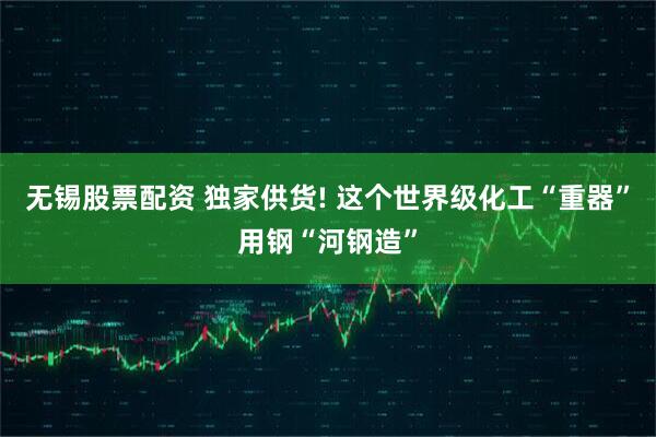 无锡股票配资 独家供货! 这个世界级化工“重器”用钢“河钢造”